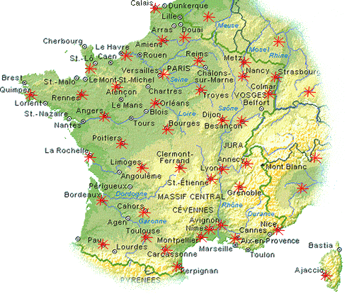 Cliquez sur la ville de votre choix